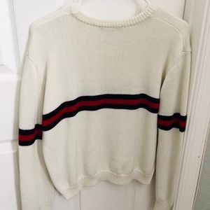 Brandy Melville sweater with red and green stripes